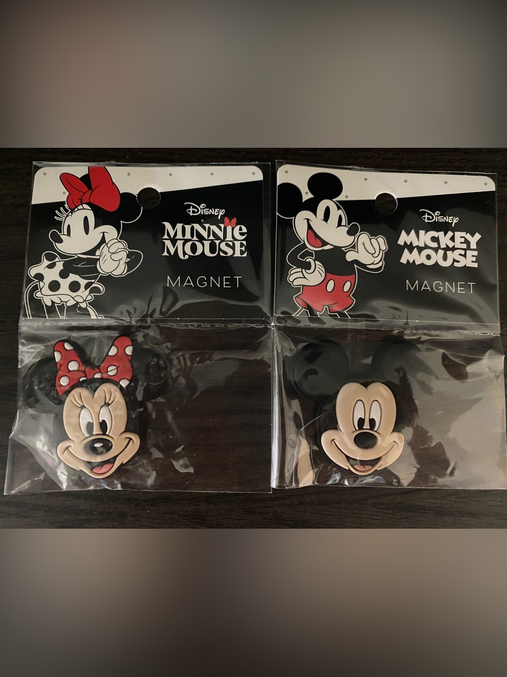 Disney Mickey & Minnie Face Magnet Set